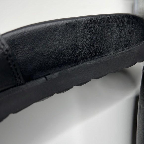 BUSCEMI Black Leather Slides Sandals Womens Size 37 EU 7 US - Picture 13 of 13